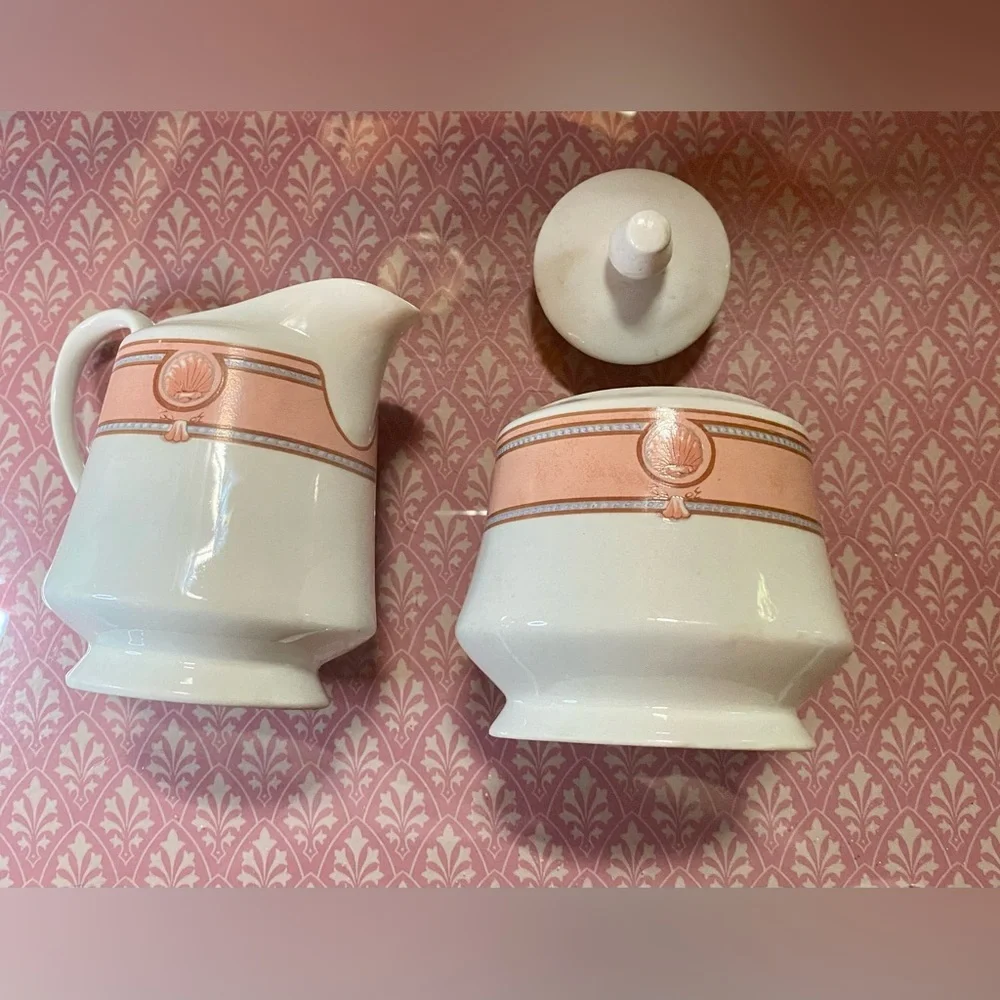 🔥Royal Majestic Fine China Creamer & Sugar Bowl - Seascape🔥